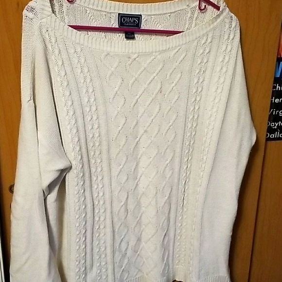 Chaps Sweaters - White Sweater